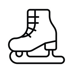 Inline Skate Icon for Sports and Recreation Concepts in Minimalist Style