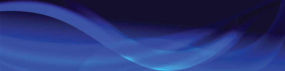 Blue linkedin cover and banner template concept