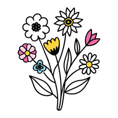 floral background with flowers