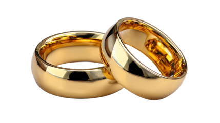 Golden Rings: A classic representation of commitment and everlasting love, featuring two stunning gold wedding rings with intricate detail, perfect for capturing moments.
