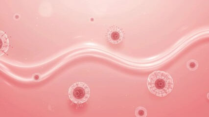 Pink background viral elements animation material - Powered by Adobe