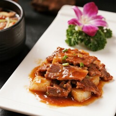 A plate of mutton, Chinese food