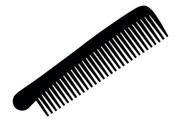 Comb silhouette vector, Barber comb silhouette vector