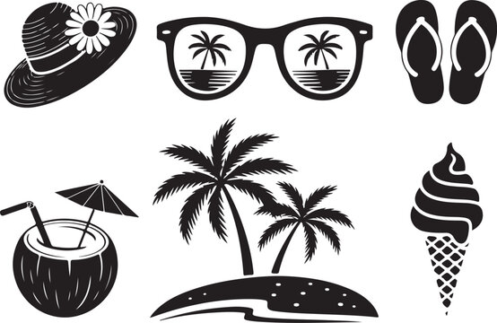 Escape to paradise with beach essentials and tropical vibes