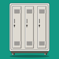 School locker. Key whole locker.