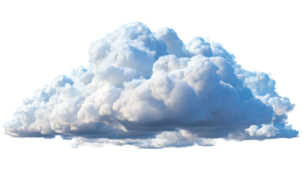 Soft white cloud floating in a clear blue sky