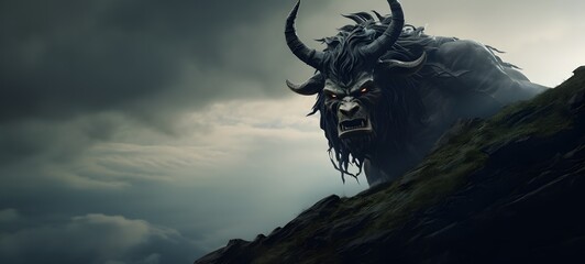  Haunted Gothic Minotaur Griffin