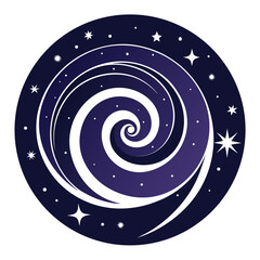 spiral galaxy in the dark