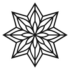 Obraz premium black and white abstract flower