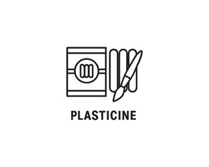 Plasticine icon vector art illustration.