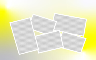 Happy anniversary photo collage template vector designed to showcase special celebration memories with a clean and elegant layout perfect for printing or digital presentation