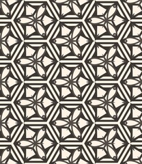 Geometric pattern, repeating seamless texture with abstract shapes, textile illustration, and vintage floral ornament design