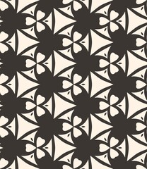 Seamless pattern with vintage floral ornament on a textured background