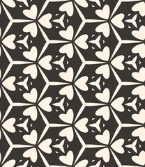 Seamless vintage floral pattern with summer flowers and leaves illustration