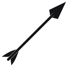 Symbolic Representation of an Archery Arrow in Motion