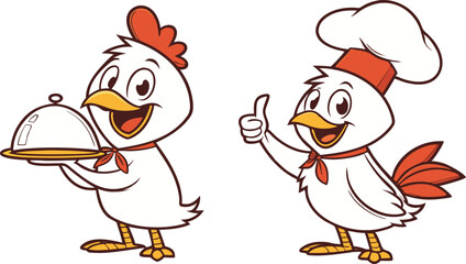 Chicks vector design, Chicks logo and icon design, Chef Chicks illustration vector design