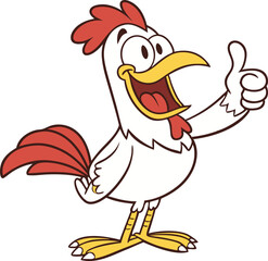 Cock illustration vector design, Cock logo and icon design