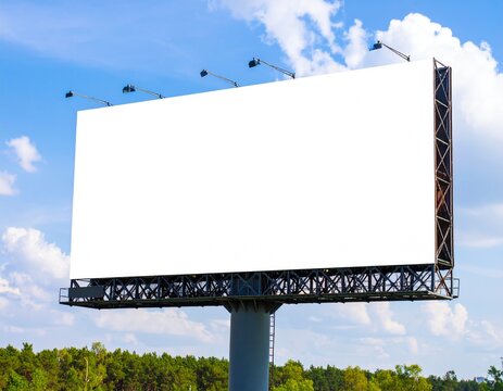 Pin-sharp billboard mockup, studio-quality photography
