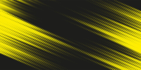 Yellow and black backdrop with dot halftone pattern element. Abstract brush grunge background. retro comic concept for your graphic design,