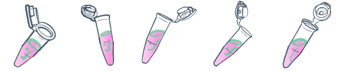 Microcentrifuge Tube Vector Illustration for Laboratory and Science Projects