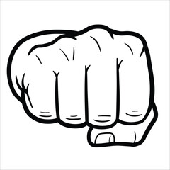 hand punch logo vector illustration