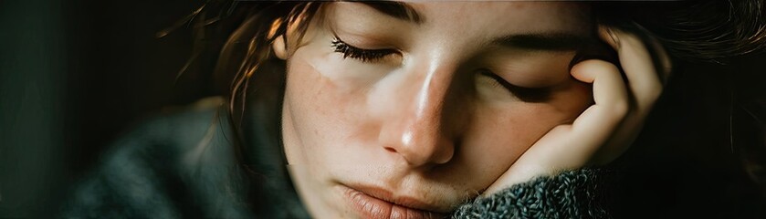 Sluggish day for fatigue effect concept. A serene moment reflecting tranquility and inner peace.