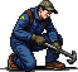 Obraz premium Mechanic In Work