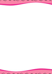 pink background with a frame