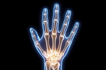 Naklejka premium x-default Human Hand X-Ray Anatomy