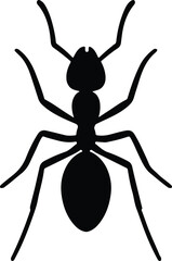 Silhouette ant simple insect isolated graphic design vector illustrator
