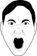 叫ぶおじさん