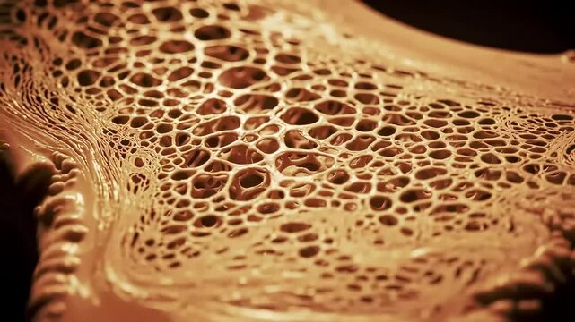 Bone Structure Close-Up Trabecular Network Detail