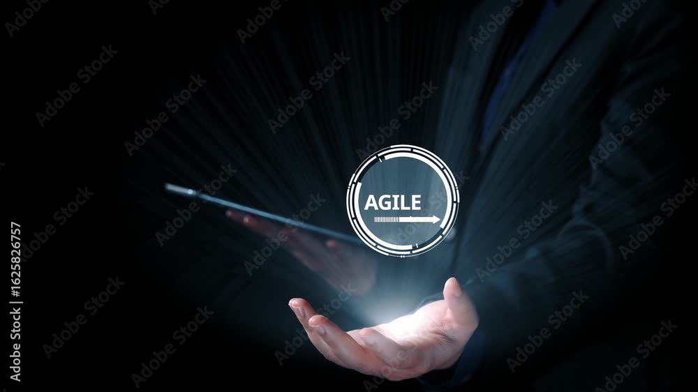 Aufkleber agile project management using teams and agile planning for agile development. agile enables flexibi