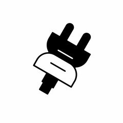 Plugs symbol. Flat linear design. plug icon. Isolated vector element.