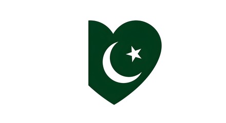 Patriotic Silhouettes with Pakistan Flag Design – Minimalist Graphic Icons
