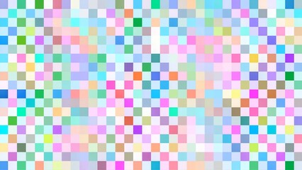 Abstract colorful pastel pixel pattern, perfect for fashion, textile design or digital background. This fun and modern design has a unique and vibrant texture