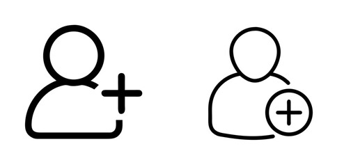 Add Person User Profile Outline Icon