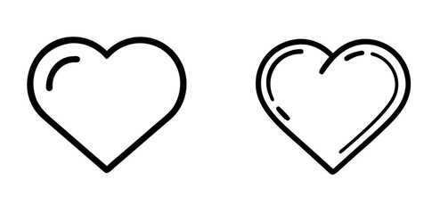 Heart Love Outline Vector Icon