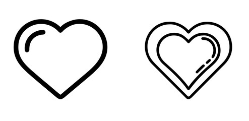 Heart Love Outline Vector Icon