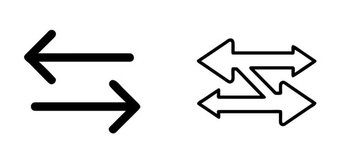 Transfer Outline Vector Icon