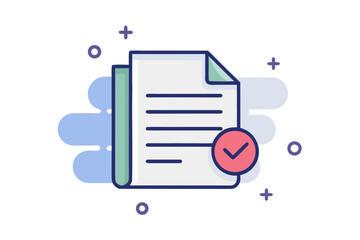 document folded corner icon minimalist file paper report content