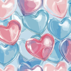 Romantic Heart Valentine's Day Background