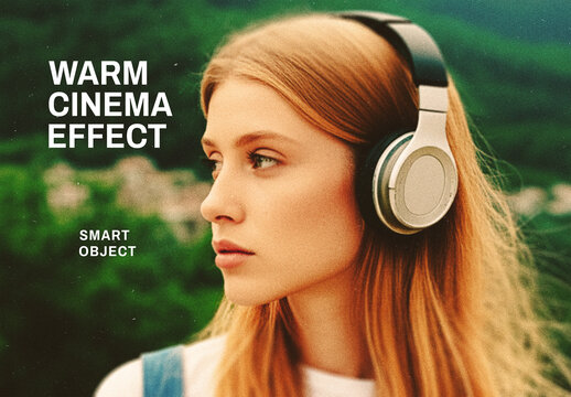 Warm Cinema Photo Effect Photoshop