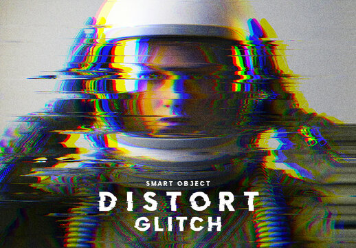 Distort Glitch Photo Effect