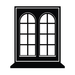 window on a white background