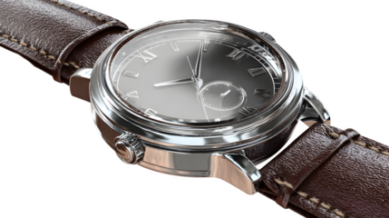 wristwatch isolated on white background