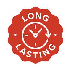 Long Lasting Icon Set ,Hourglass Vector Badge for Product.