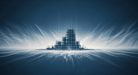 Fototapeta premium Nepal-Themed Minimalist Background – Subtle Beauty of the Himalayas and Heritage