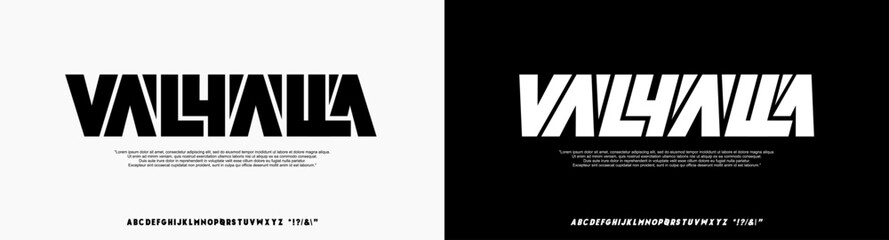 Modern Bold Heavy Font. Typography urban style alphabet fonts for fashion, sport, technology, digital, movie, logo design, vector illustration, uppercase