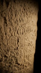 Grungy stone wall with rough surface